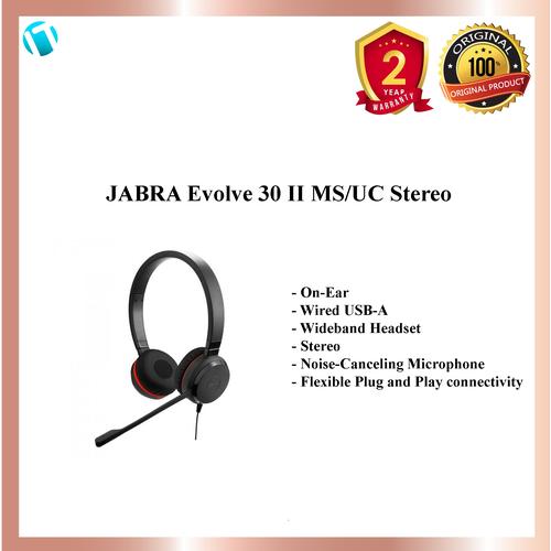 Microphone Jabra Evolve 30 Ii Uc Stereo Headset JABRA Evolve 30 II
