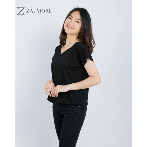 Jual Zalmore Ladies V-Neck Loose Tee 