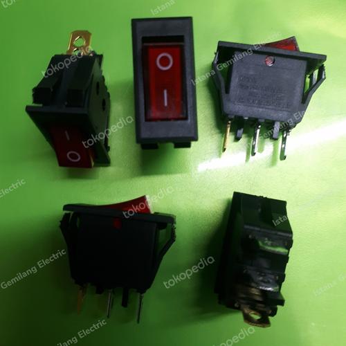 Jual Saklar Rocker Switch Kecil On Off kaki 3 + Lampu - Jakarta Pusat ...