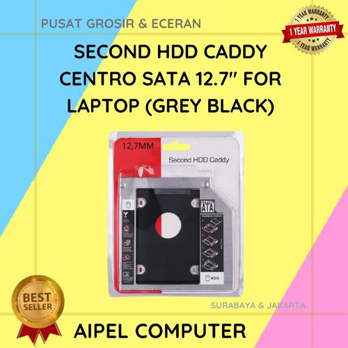 Foto Produk SECOND HDD CADDY CENTRO SATA 9 / 9.5 / 12.7 " - 12.7 MM dari AIPEL CENTROMART