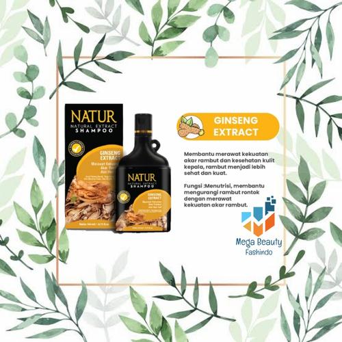 Gambar Natur Shampo Shampoo Extract Ginseng 270ML dari Mega Beauty Fashindo Kab. Tangerang Tokopedia