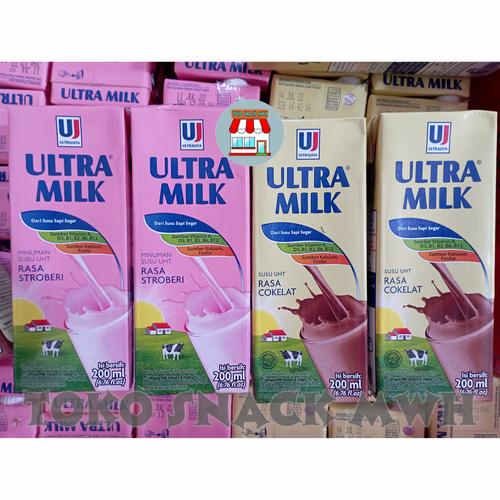 Jual Susu UHT Ultra Milk 200ml - Plain - Kota Bandar Lampung - Warung