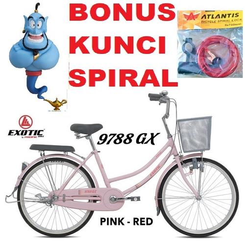 Jual sepeda mini keranjang 24 inch exotic 9788 gx ctb pacific city bike -  Jakarta Barat - sepedamurah78 | Tokopedia