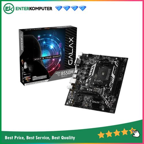 Gambar GALAX B550M (AM4, AMD Promontory B550, DDR4, M.2 PCIe 4.0, USB3.2) dari Enter Komputer Official Jakarta Pusat Tokopedia