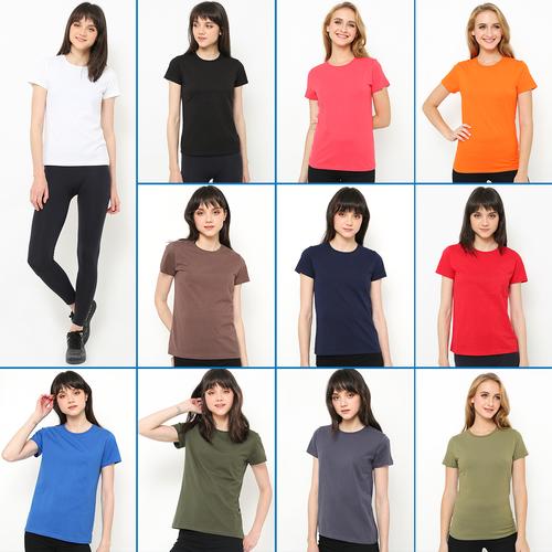 Gambar KAOS POLOS GTEE WOMEN 3 PCS HANYA RP 99.000 - S dari GTMan Official Jakarta Utara Tokopedia