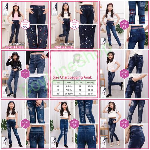 Jual Celana Legging Jeans Anak 