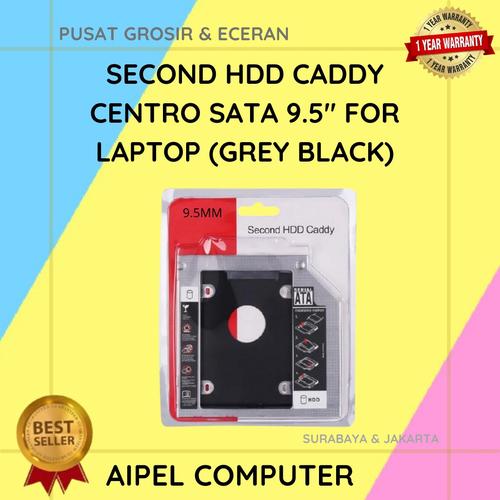 Gambar SECOND HDD CADDY CENTRO SATA 9 / 9.5 / 12.7 " - 9.5 MM dari AIPEL CENTROMART Kota Surabaya Tokopedia
