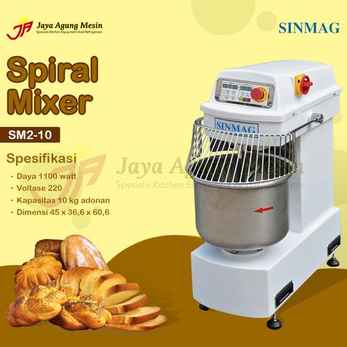Jual Spiral Mixer Sinmag SM210 / Mixer adonan kental Taiwan Kota