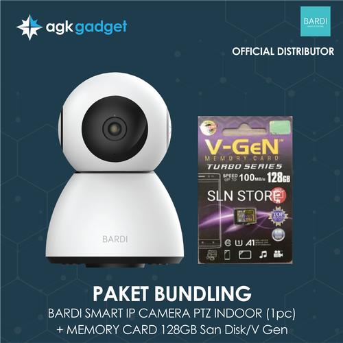 Promo Bundling BARDI Smart CCTV Indoor PTZ IP Camera 355° free Memory