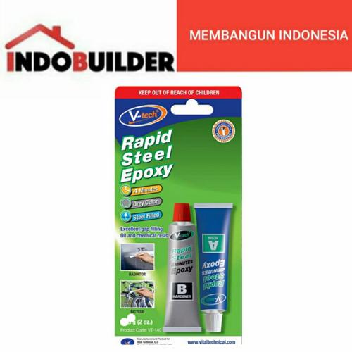 Jual VTECH VT 140 RAPID STEEL EPOXY 48 GRAM / LEM EPOXY DUA KOMPONEN