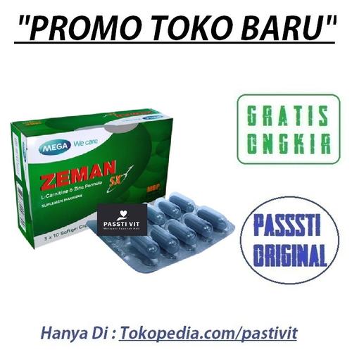 Jual Zeman SX LCarnitine Zinc Formula Suplemen Peningkat Stamina Pria Men Jakarta Barat