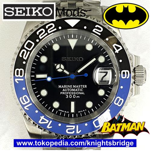 Jual SEIKO Mod HULK BATMAN PEPSI ROOTBEER | Marine Master NH35 Rolex Homage  - Batman - Jakarta Utara - Knightsbridge | Tokopedia