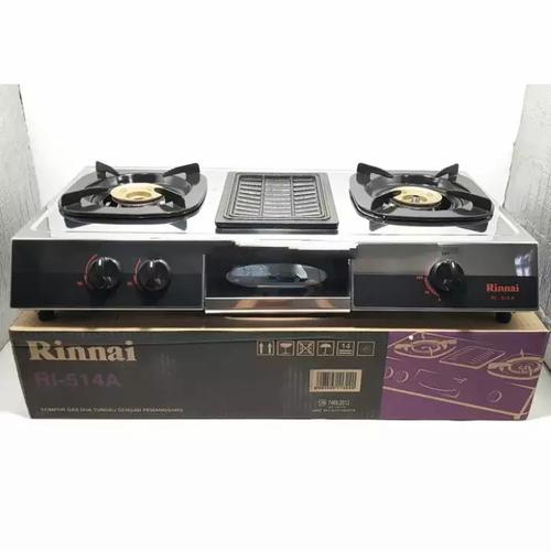 Jual Kompor Gas Rinnai RI 514 A ( 2 Tungku + Pemanggang ) RI-514A - Jakarta  Barat - Era Bangunan | Tokopedia