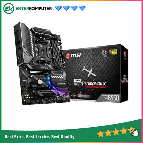 Gambar MSI MAG B550 Tomahawk (AM4, AMD Promontory B550, DDR4, USB3.2, SATA3) dari Enter Komputer Official Jakarta Pusat Tokopedia