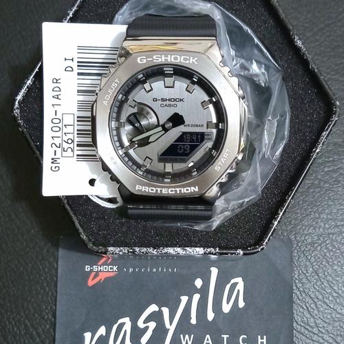 Jual Casio G-Shock GShock GM 2100 / GM2100 - 1ADR Black-Silver - Kota  Tangerang - Rasyila | Tokopedia