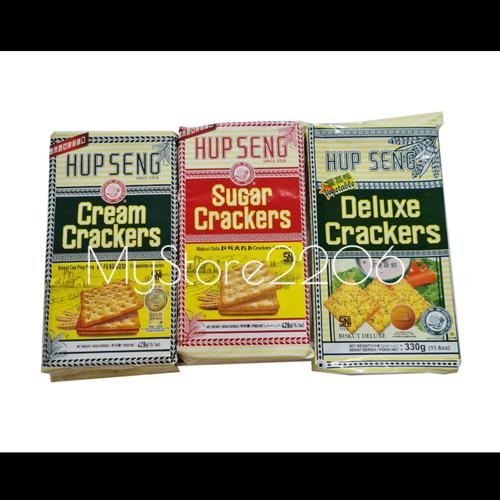 Jual HUP SENG Sugar Crackers & Cream Crackers impor Malaysia Manis, Standard Jakarta Barat