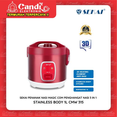 Gambar SEKAI MAGIC COM 1 LITER CMW-315 / Rice Cooker CMW 315 / CMW315 - CMW-315-RED dari CANDI ELEKTRONIK Kota Surakarta Tokopedia