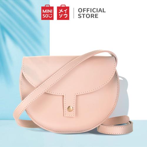 Gambar Miniso Tas Selempang Wanita Crossbody Bag Setengah Lingkaran - Merah Muda dari Miniso Indonesia Tokopedia