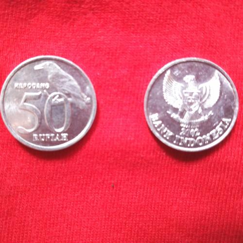 Jual uang koin kuno 50 rupiah burung darah mahkota - Kota Tangerang ...
