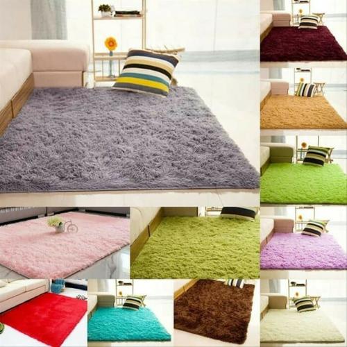 Jual karpet bulu pengganti matras alas duduk tidur empuk murah 120x100 ...