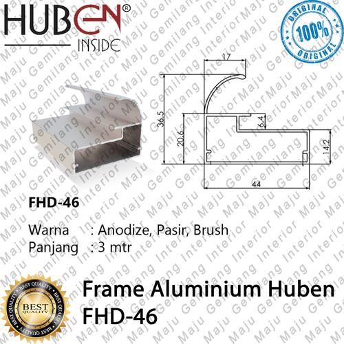 Jual Frame Profil Handle Alumunium Aluminium HUBEN FHD 46 Varian