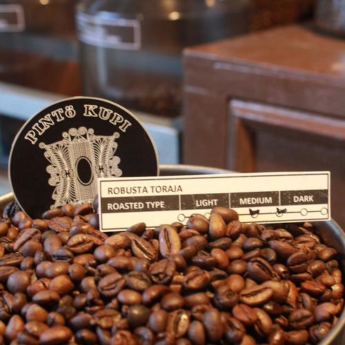 Gambar Kopi Robusta Toraja @250gram - Biji sangrai dari PINTO Kupi Kab. Bogor Tokopedia