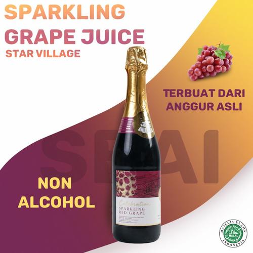 Jual Star Village Sparkling Grape Juice 750ml minuman Anggur soda impor