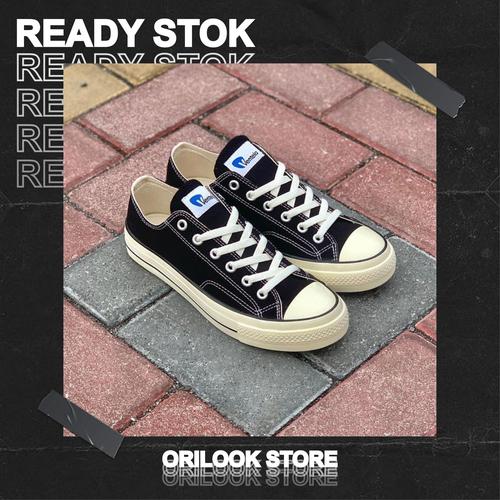 black sneakers canvas