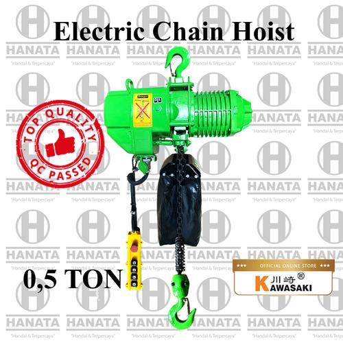 Jual Kawasaki Electric Chain Hoist 3F/380V 0.5 T x 20 M (GARANSI 1TAHUN