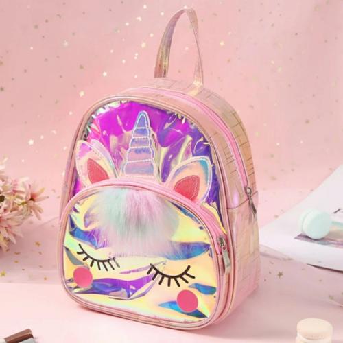 shiny unicorn backpack