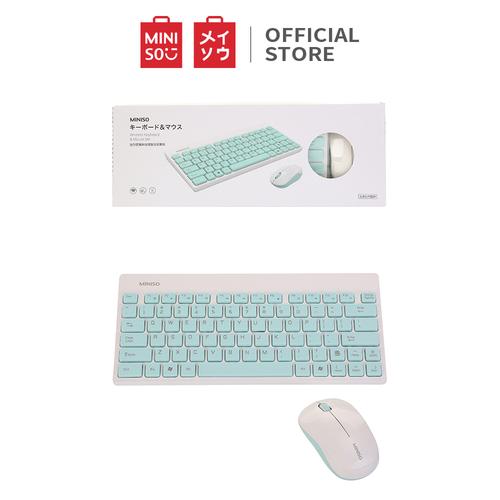 Gambar MINISO Set Mouse Dan Keyboard Nirkabel - Hijau dari Miniso Indonesia Tokopedia