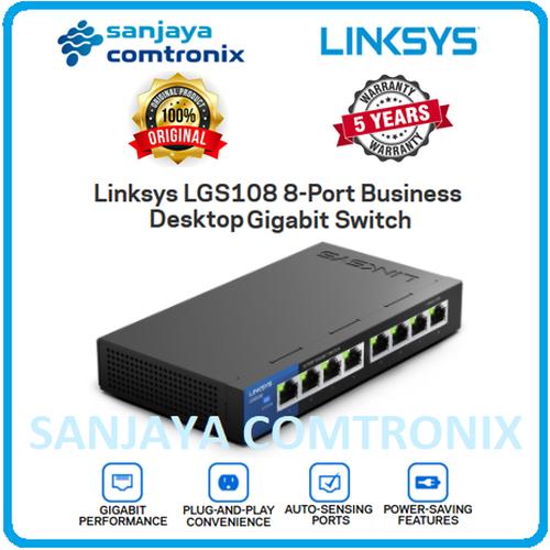 Gambar LINKSYS LGS108-AP 8-Port Business Desktop Gigabit Switch dari SANJAYA COMTRONIX Jakarta Pusat Tokopedia