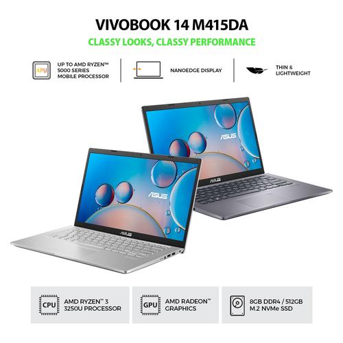 Gambar ASUS VivoBook 14 M415DAO-VIPS352 - Slate Grey dari Asus Official Store Tokopedia