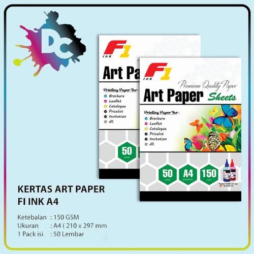 Jual Kertas Art Paper Ukuran A4 100 Lembar 150gsm A4 50 Lembar