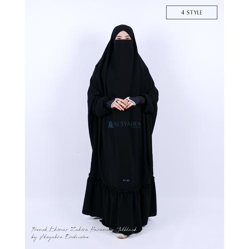 Gambar French Khimar Zahira Haramain Jetblack Alsyahra Exclusive dari Alsyahra Exclusive Official Store Kab. Sukabumi Tokopedia