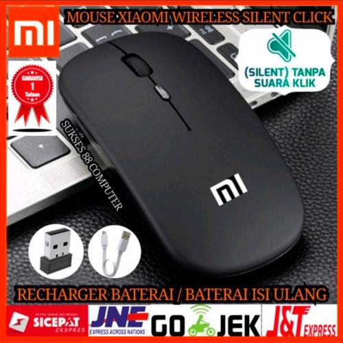 Gambar MOUSE XIAOMI WIRELESS RECHARGER KLIK SILENT BATERAI ISI ULANG Mi - Hitam dari ACC COMPUTER 22 Jakarta Barat Tokopedia