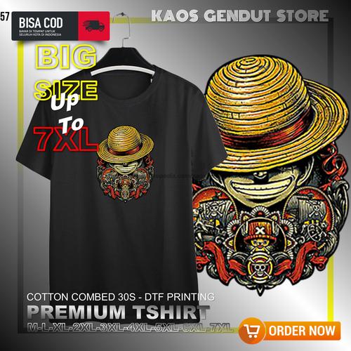 Kaos Jumbo Big Size M XXL 7XL Anime 