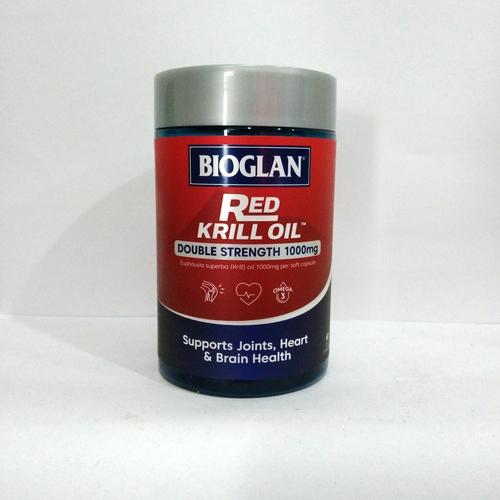 Jual Bioglan Red Krill Oil Double Strength 1000mg 60 Capsules