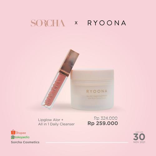 Gambar Sorcha X Ryoona - All in 1 Daily Cleanser & Lipglow ALOR dari Sorcha Cosmetic Official Kab. Bantul Tokopedia