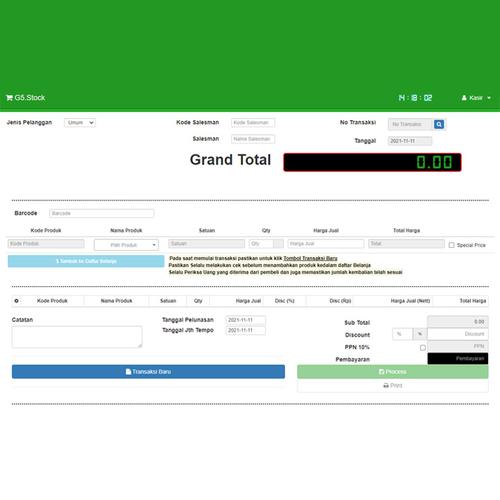 Gambar Aplikasi Kasir Versi Web Browser dari Gilang Solution Technology Kota Bogor Tokopedia