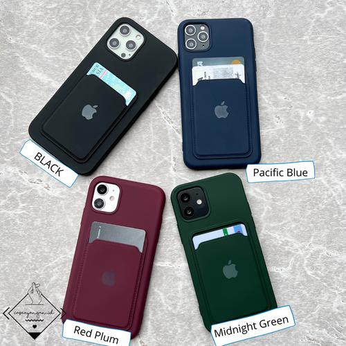 Promo Pocket Card Matte Case Iphone 7 8 Plus SE 2020 X XS