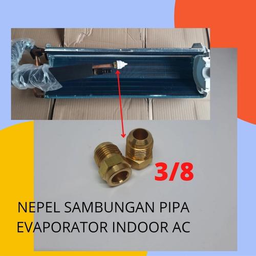 Jual NEPEL SAMBUNGAN PIPA EVAPORATOR INDOOR AC UKURAN 3/8 Jakarta Timur asera tekhnik