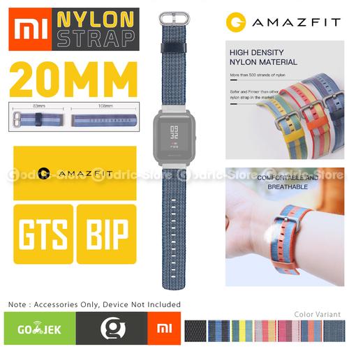 Gambar Nylon Strap 20mm for Smartwatch Amazfit GTS / BIP / U / LITE / GTR 42M - MIDNIGHT BLUE dari G-Rex Jakarta Barat Tokopedia