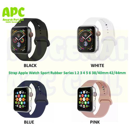 Jual Strap Apple Watch Sport Rubber Series 1 2 3 4 5 6 38mm 40mm 42mm 44mm  - PINK, 42/44MM - Kota Tangerang Selatan - Anugrah Parts Cell | Tokopedia