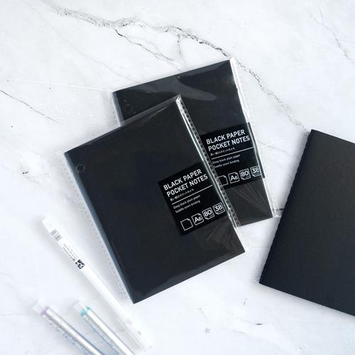 Gambar Panmomo Black Paper Pocket Notes Ukuran A6 80Gsm Isi 38 Sheet dari CENTRO TRADING Kota Bandung Tokopedia