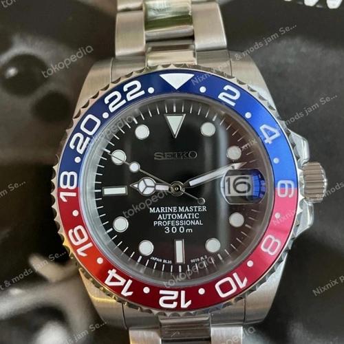 Jam tangan pria Seiko Mod Master Pepsi 