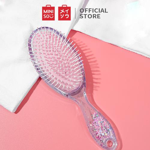 Gambar MINISO Sisir Cushion Hair Brush Comb Bersinar Portable Hair Comb - Lonjong dari Miniso Indonesia Tokopedia