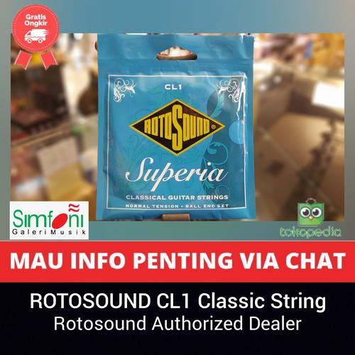 Jual SENAR GITAR AKUSTIK CLASSIC ROTOSOUND CL1 Superia Ball End Nylon 