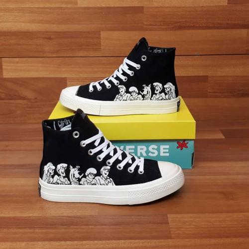 Jual CONVERSE 70S HI SCOOBY DO BLACK WHITE SEPATU SNEAKERS PRIA