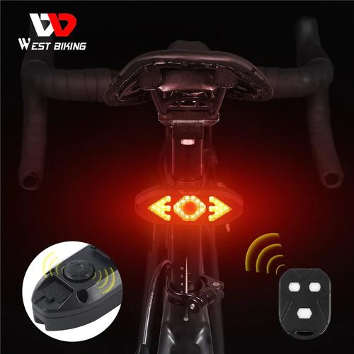 Gambar West Biking Lampu Sein Sepeda USB Wireless Tanpa Kabel Waterproof dari vesantra Tokopedia